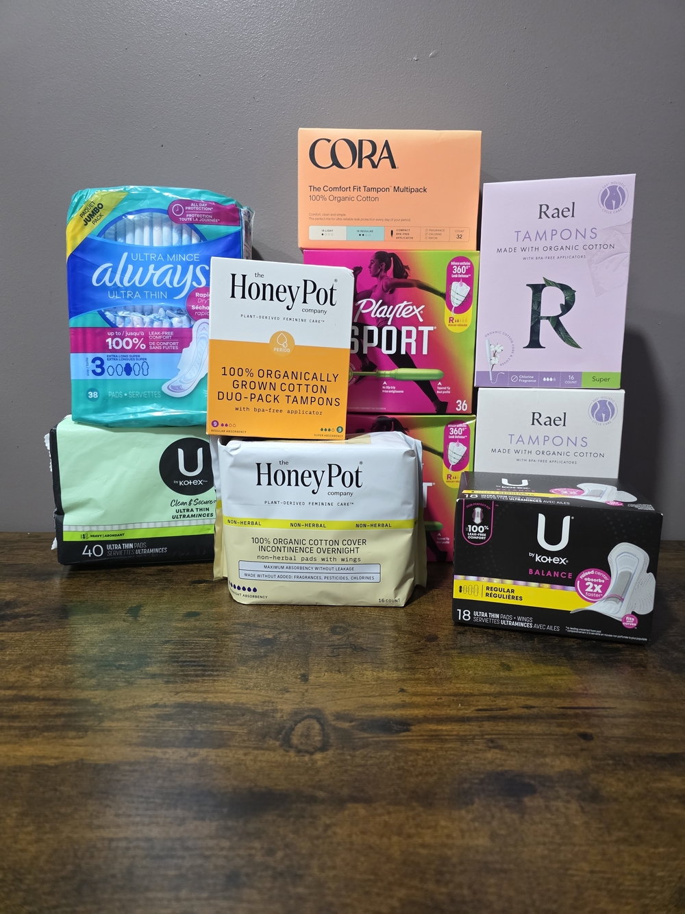 Organic Cotton Tampons & Pads Bundle - White & Cream